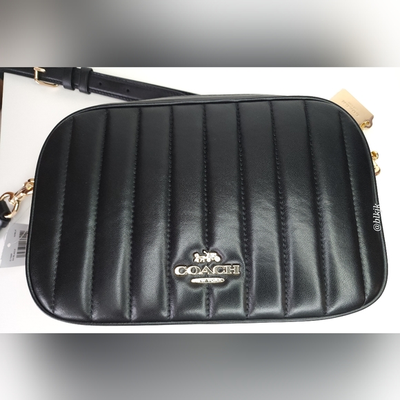 Coach Bags Nwt Coach Jes Quilted Crossbody Black Wgold Hardware